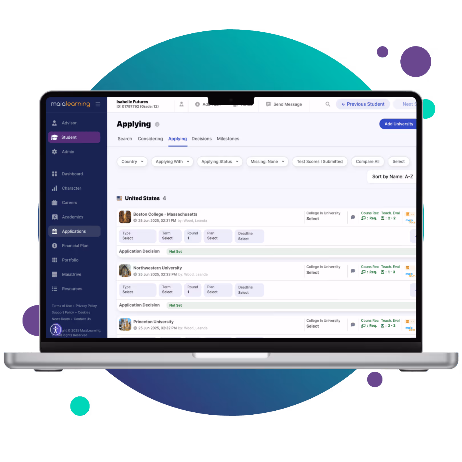 Picture of Maia College Planning Platform