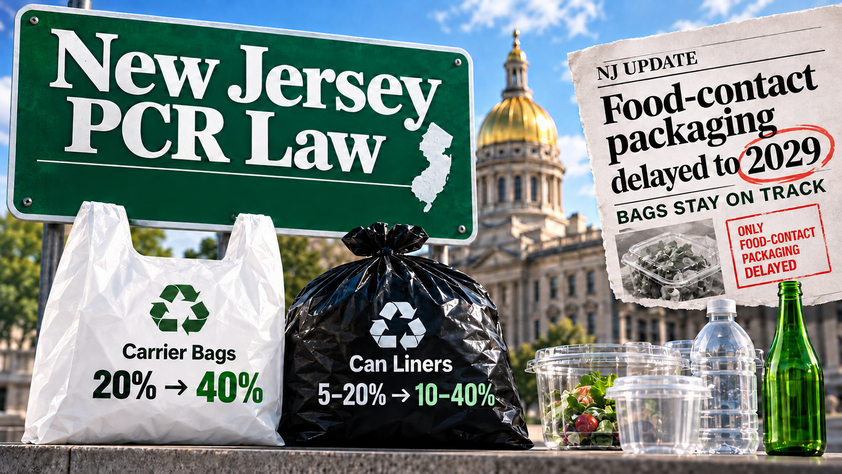 New Jersey Delays PCR Rule for Food Packaging — Bags Stay on 2027 Schedule