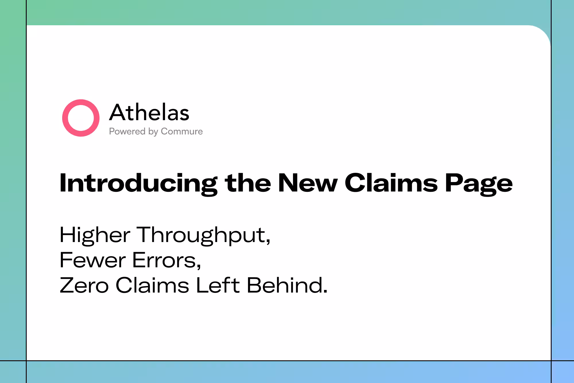 Introducing the New Claims Page: Higher Throughput, Fewer Errors, Zero Claims Left Behind