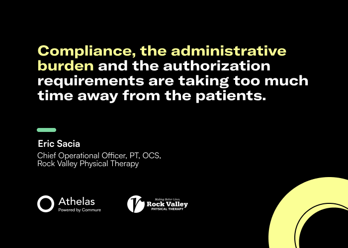 Eric Sacia. Chief Operational Officer, PT, OCS, Rock Valley Physical Therapy
