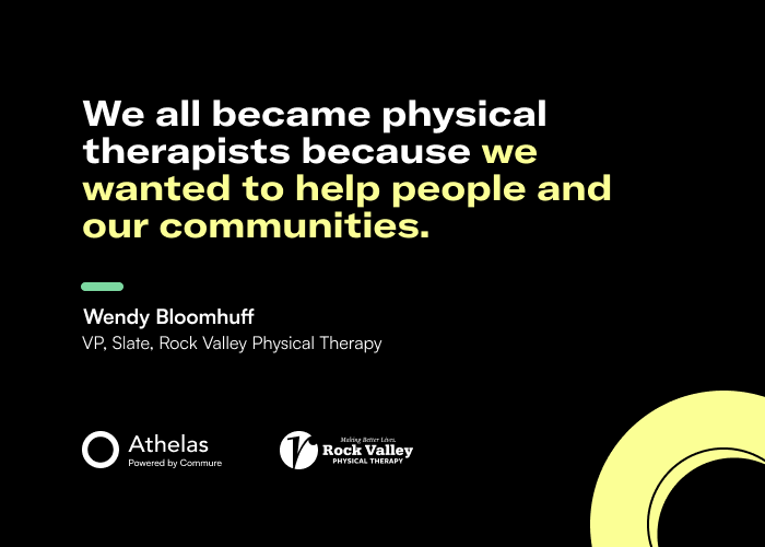 Wendy Bloomhuff VP, Slate, Rock Valley Physical Therapy