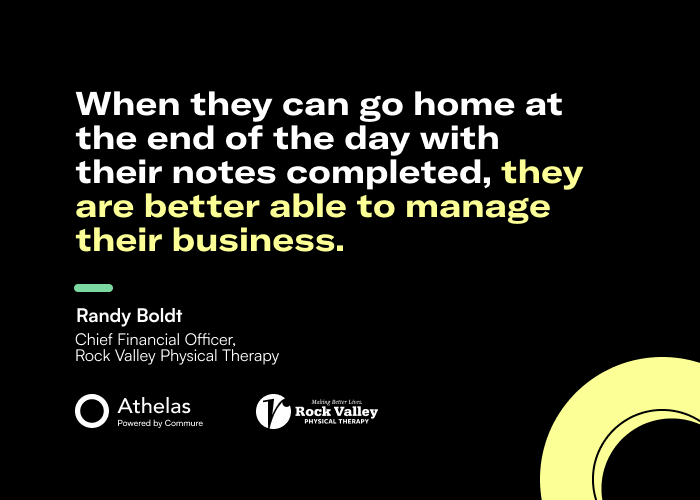 Randy Boldt, Chief Financial Officer, Rock Valley Physical Therapy