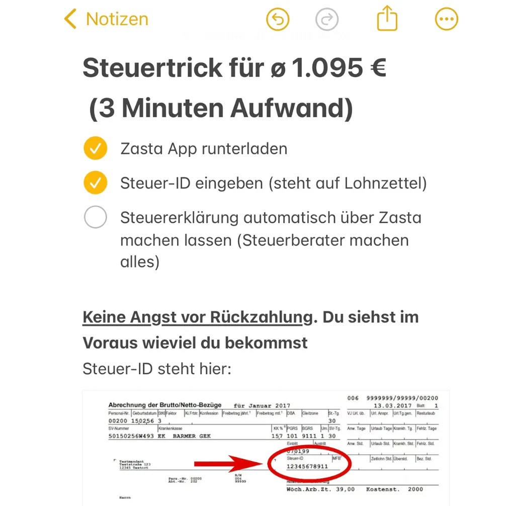 Notizausschnitt