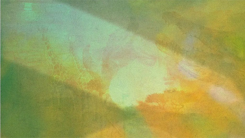 A yellow textured image collage of nature