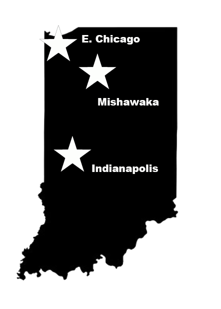 Map of Indiana Offices