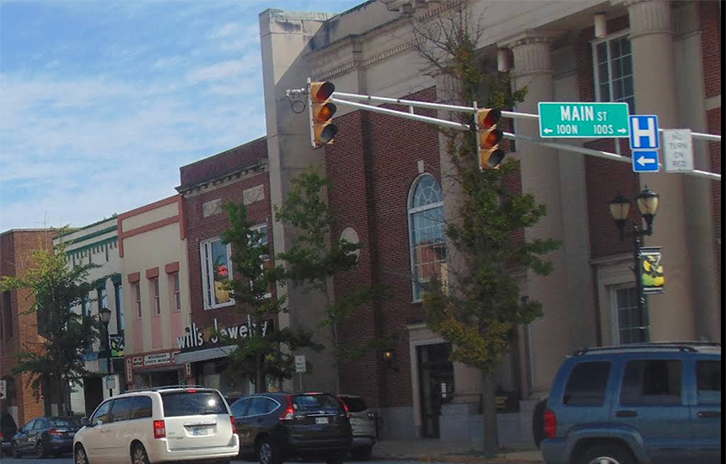 Picture of downtown mishawaka
