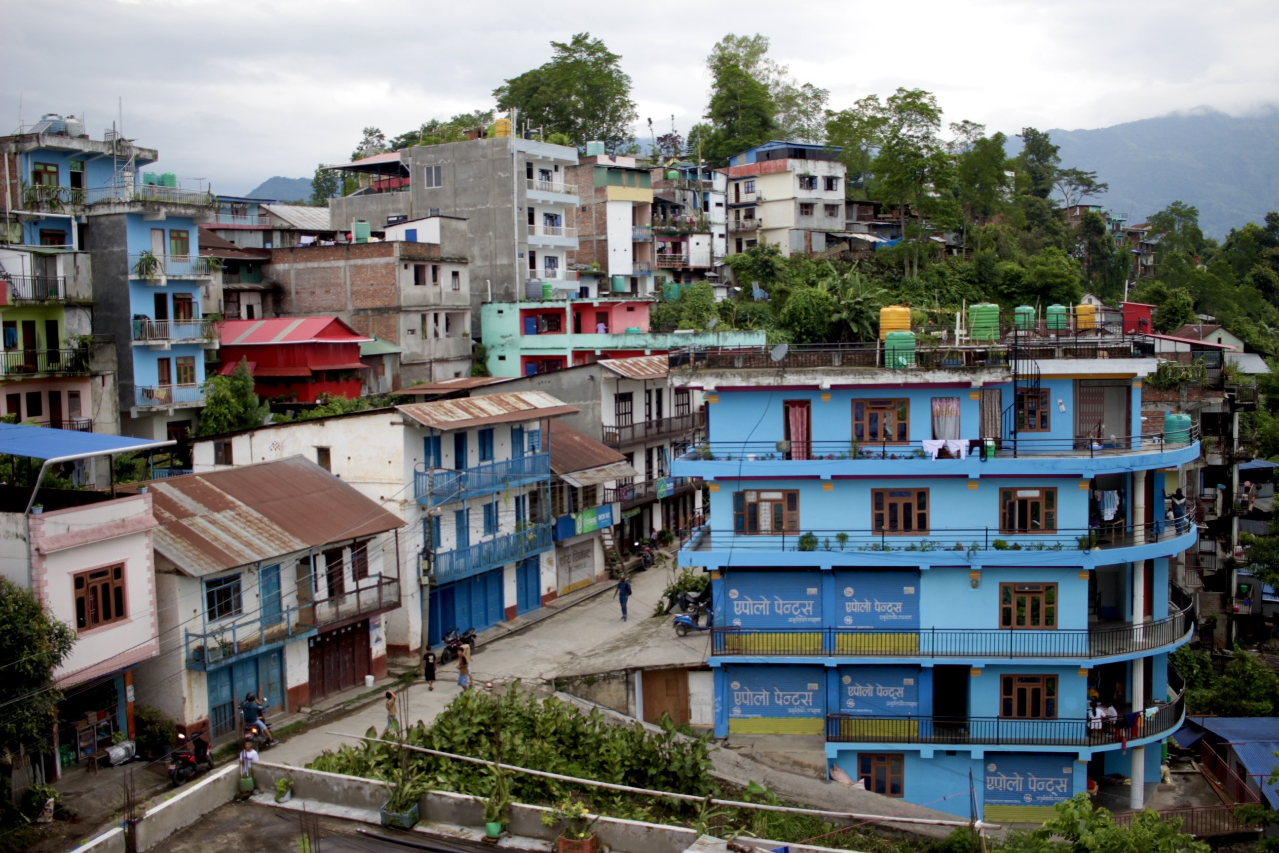 a colourful mountain town