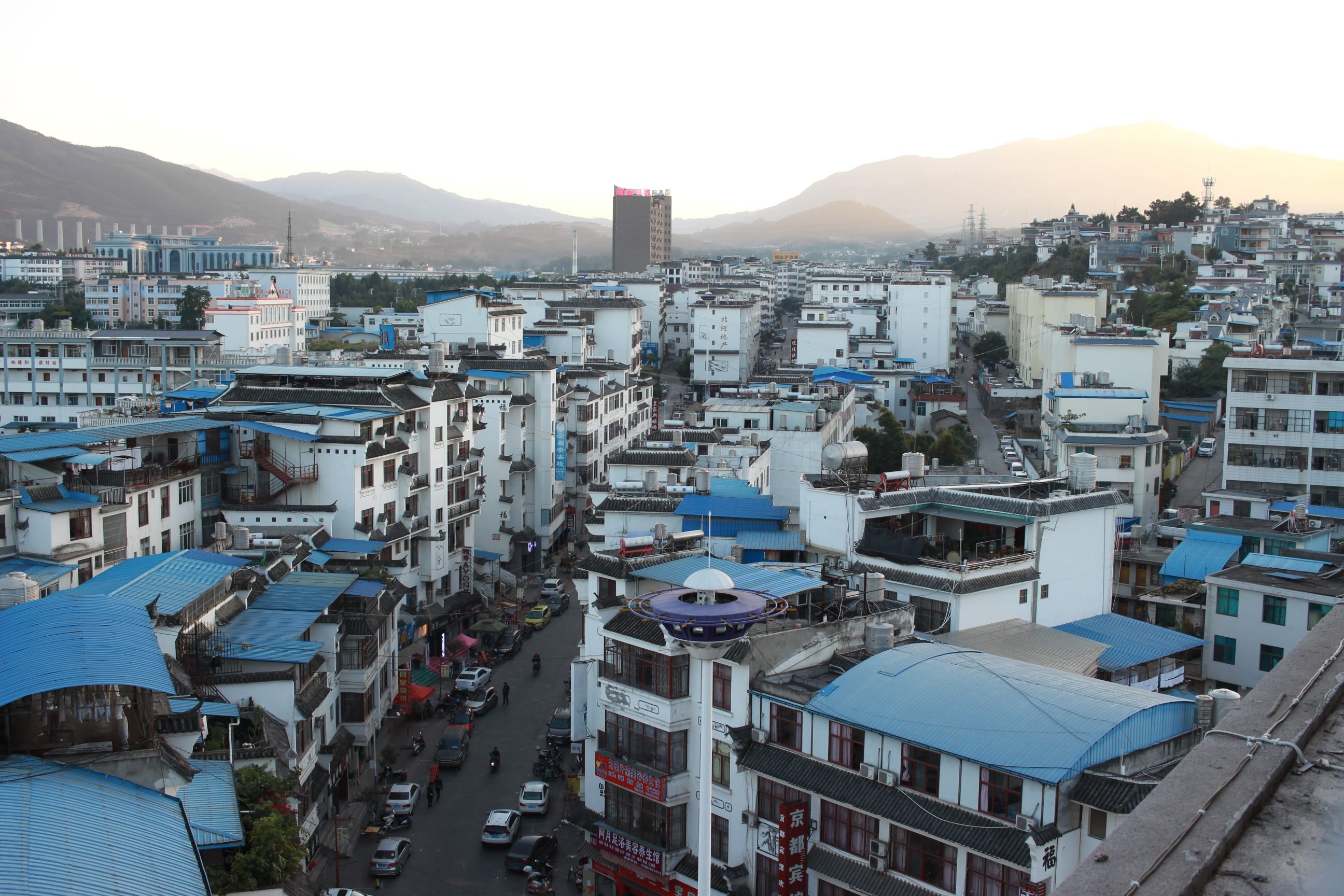 sprawling asian city