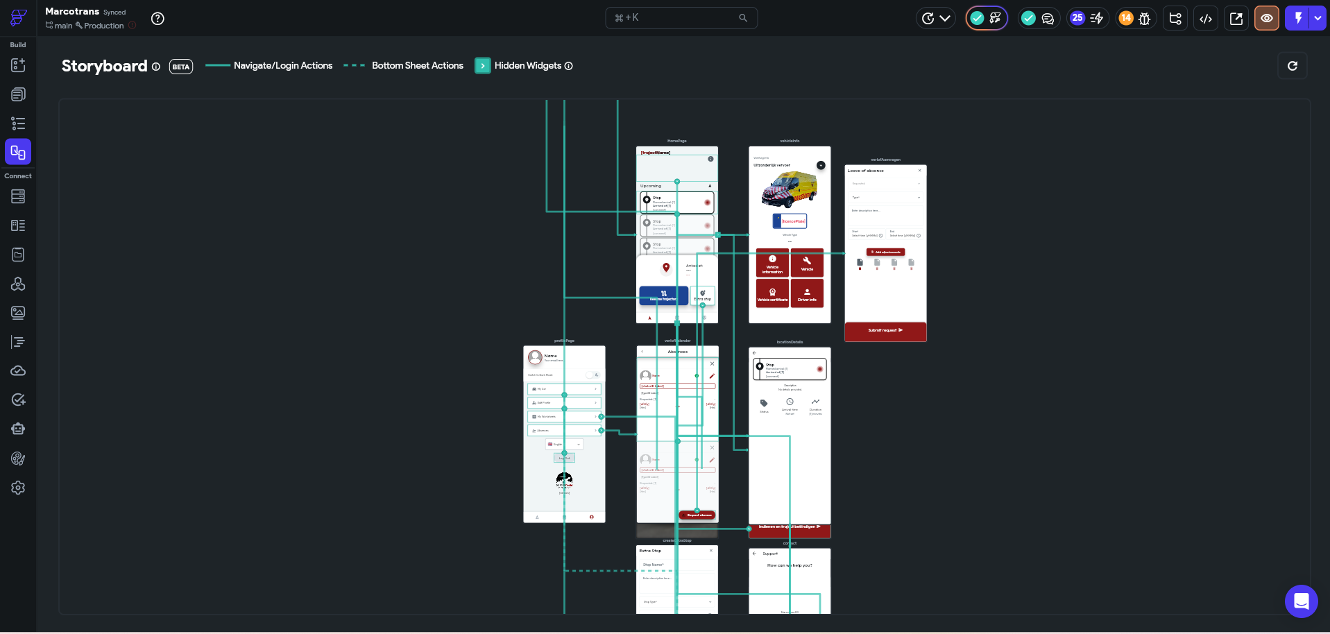 Flutterflow screenshot