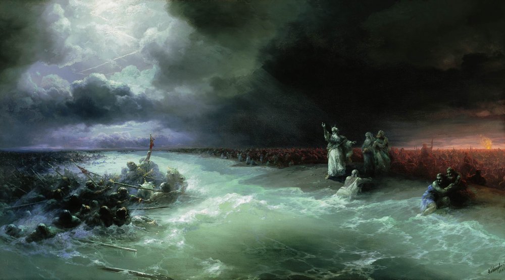 Passage of the Jews through the Red Sea, Ivan Aivazovsky