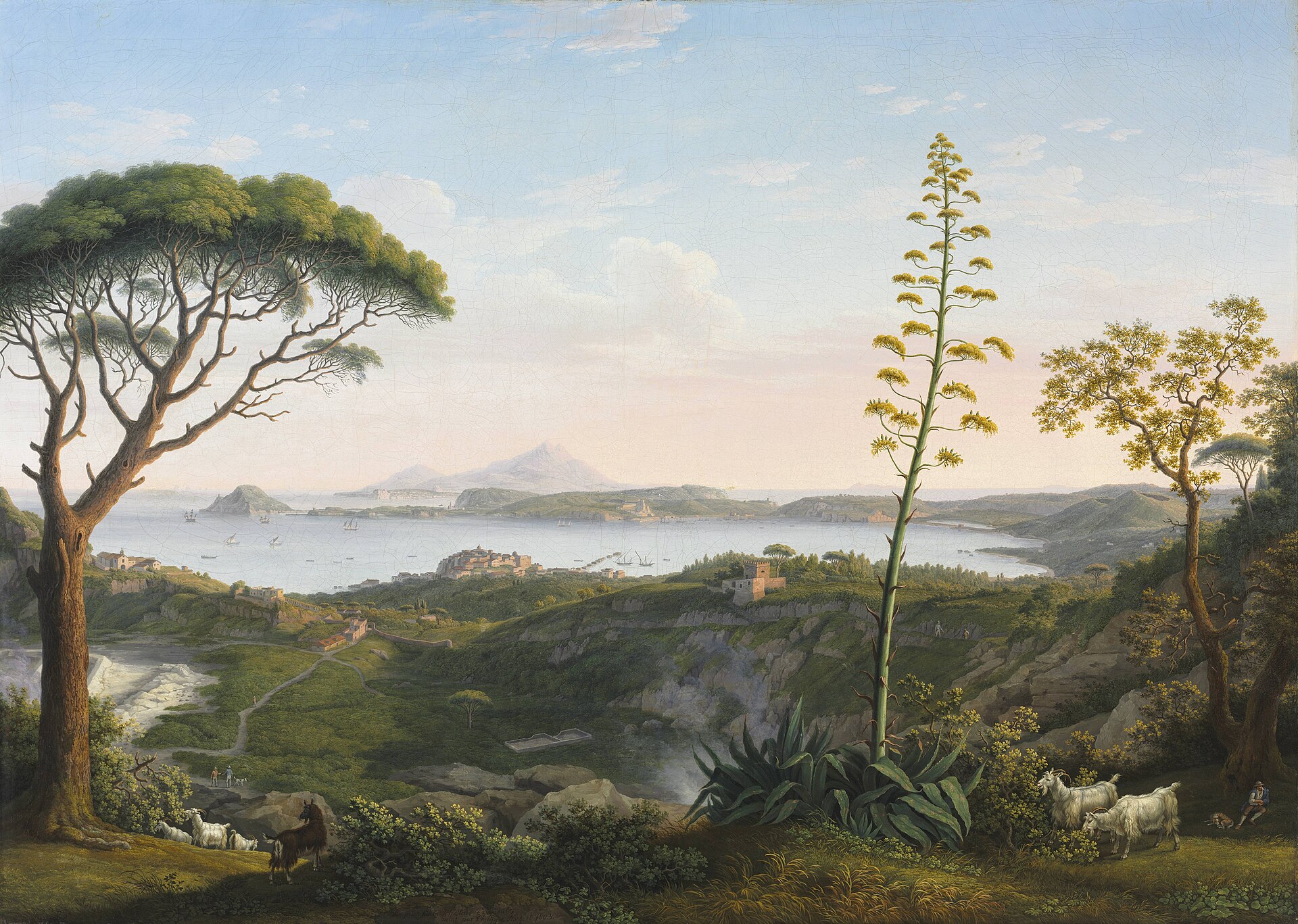 View of the Bay of Pozzuoli, Jacob Philipp Hackert (1803)