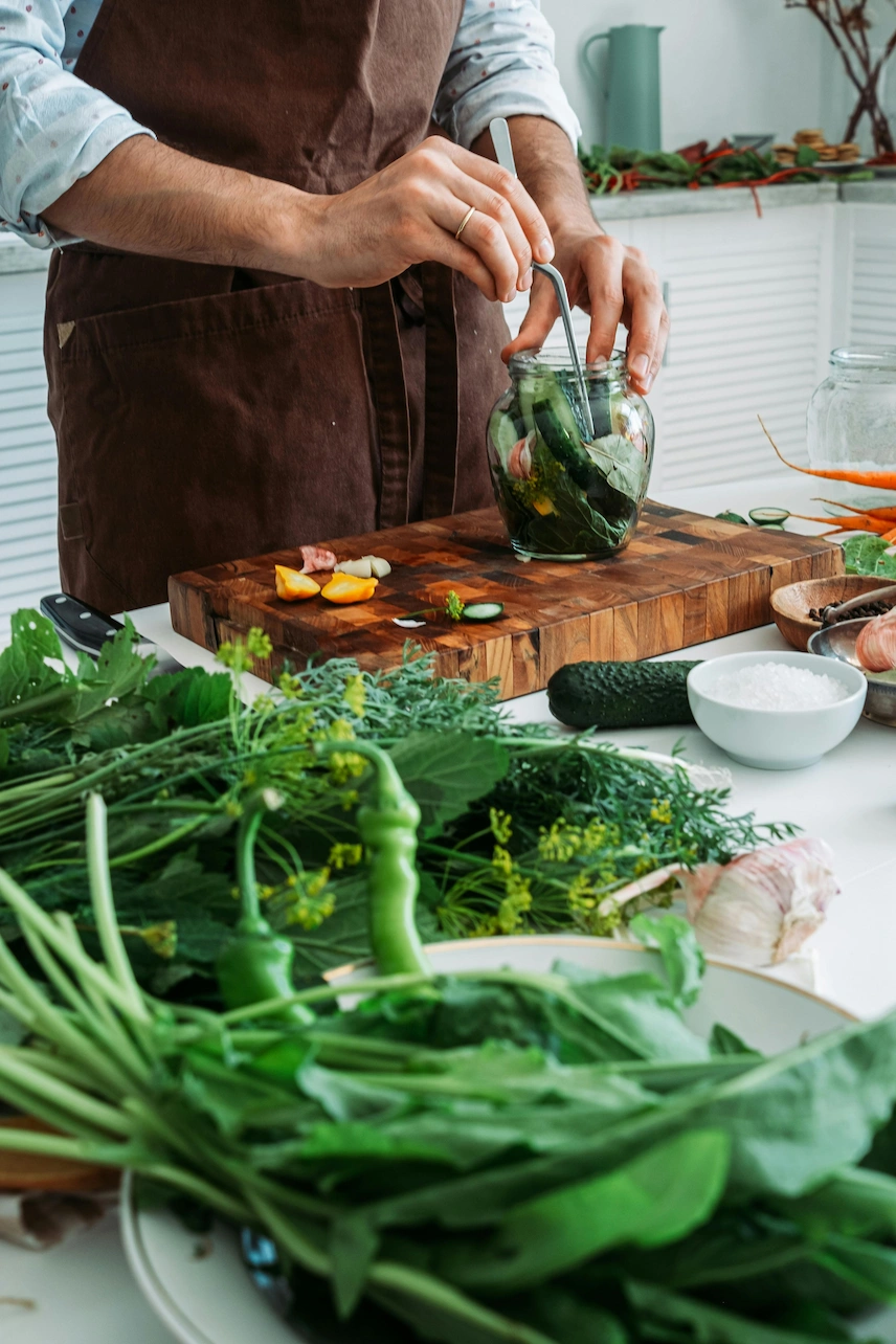 A heath focused private chef working in collaboration with a nutritionist