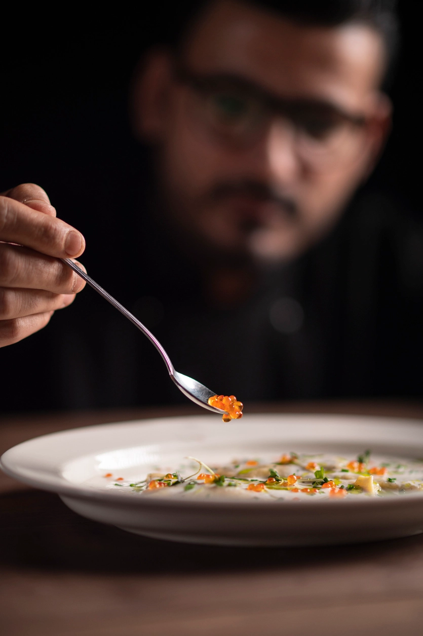 One of our experiecned chef working on the final touch
