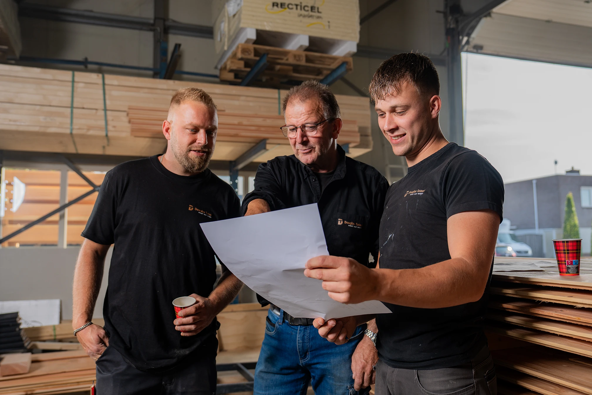 Team van Douglas totaal aan het werk