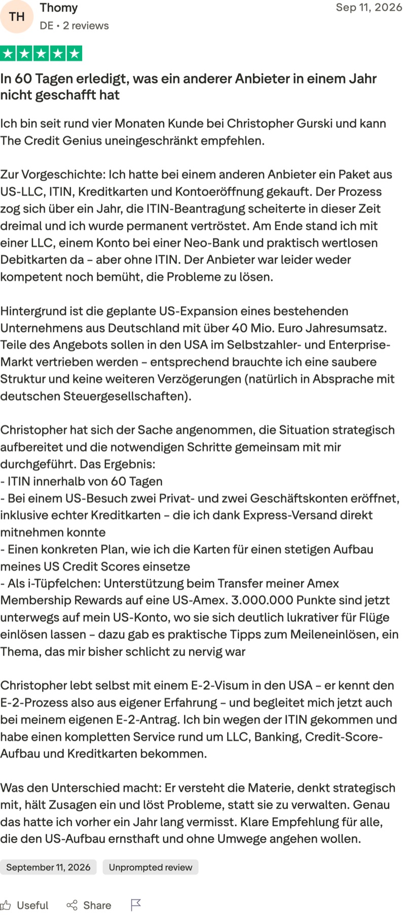 Thomy: In 60 Tagen erledigt, was ein anderer Anbieter in einem Jahr nicht geschafft hat