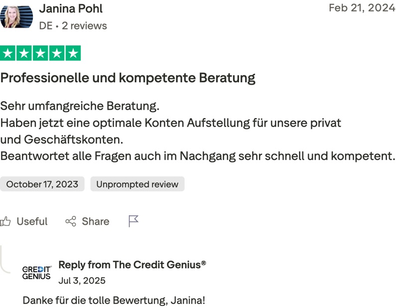 Janina Pohl: Professionelle und kompetente Beratung 