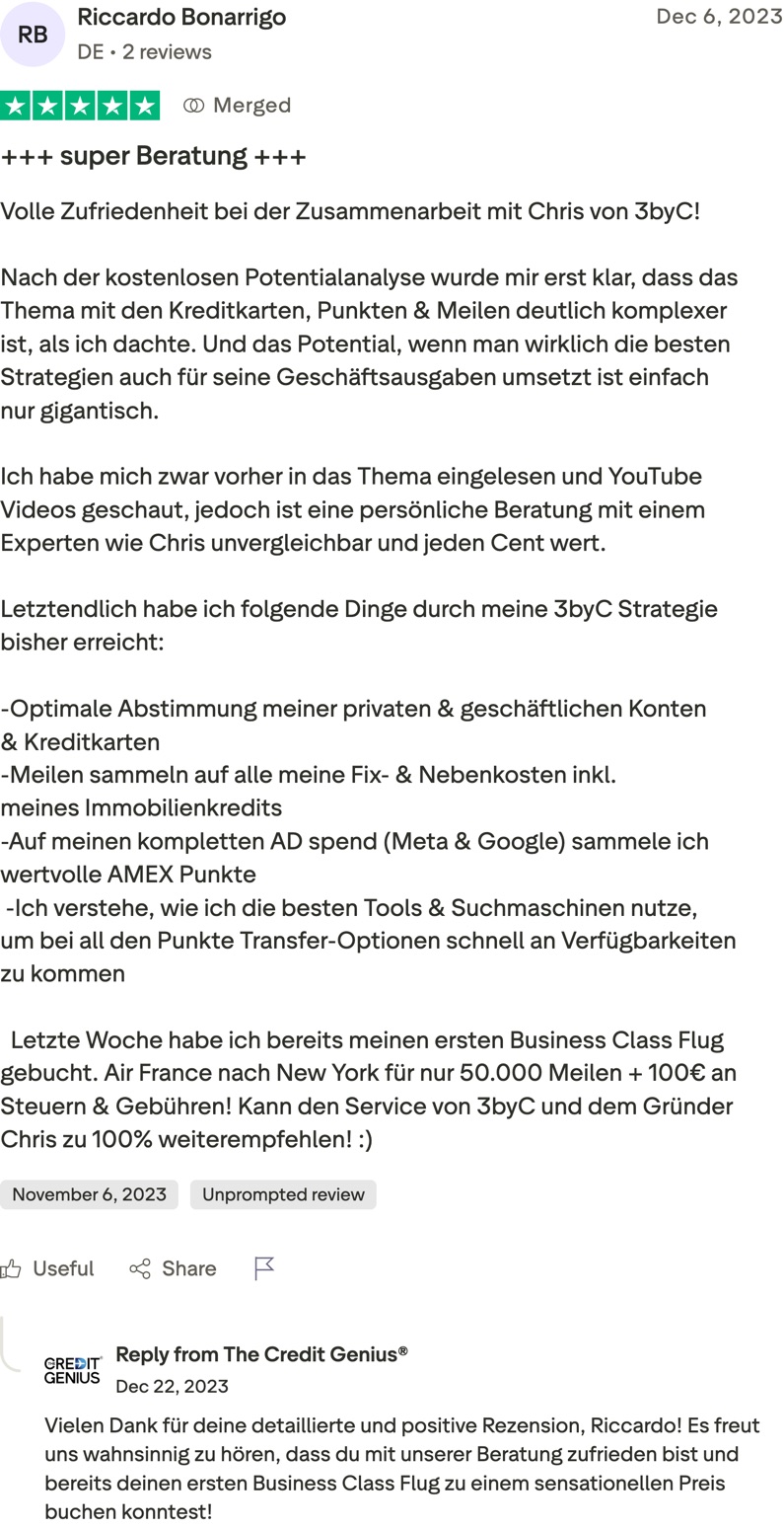 Riccardo Bonarrigo: +++ super Beratung +++