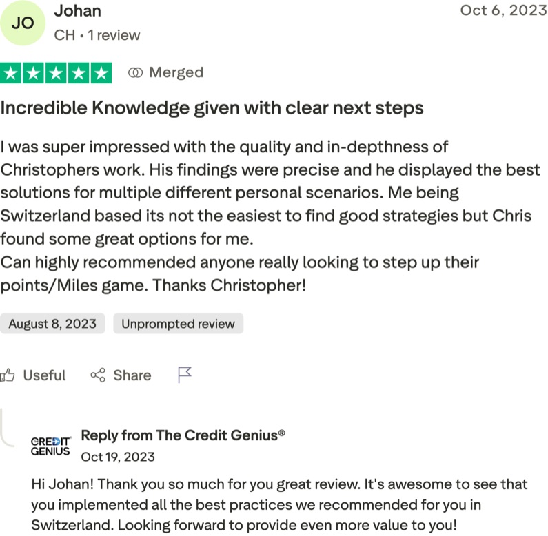 Johan: Incredible Knowledge given with clear next steps