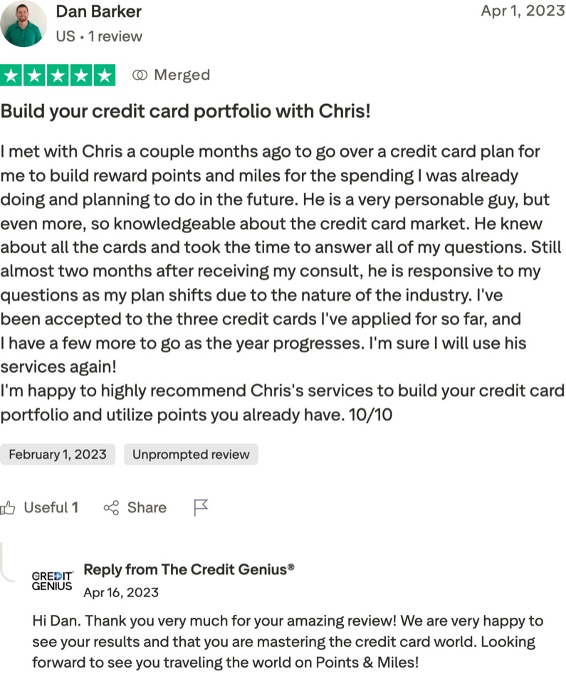 Dan Barker: Build your credit card portfolio with Chris!