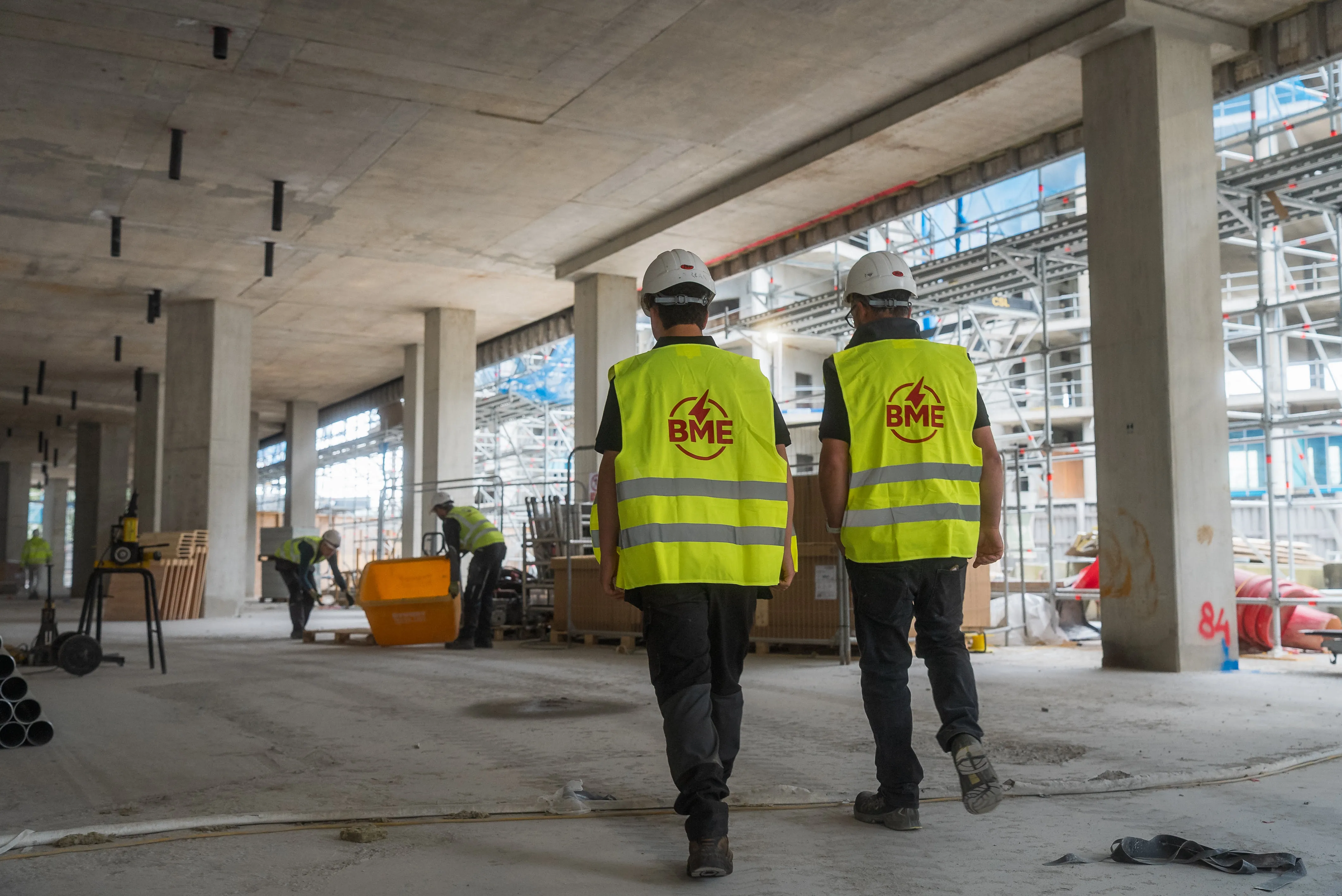 image of employees in a building