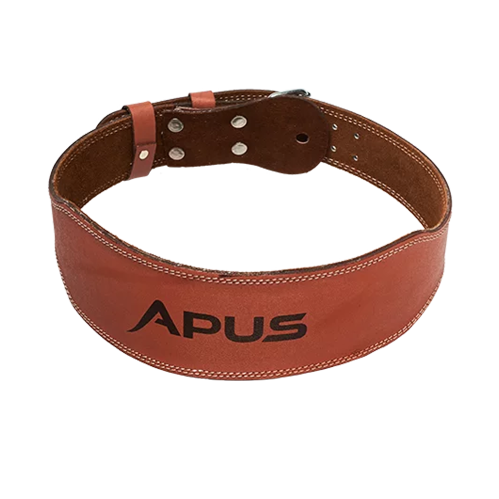 Apus Sports skórzany pas treningowy z regulowanym krojem i podwójnym przeszyciem