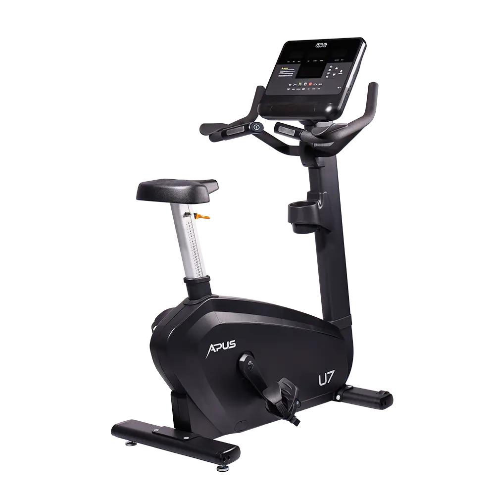 APUS upright bike – compact and stylish cardio equipment