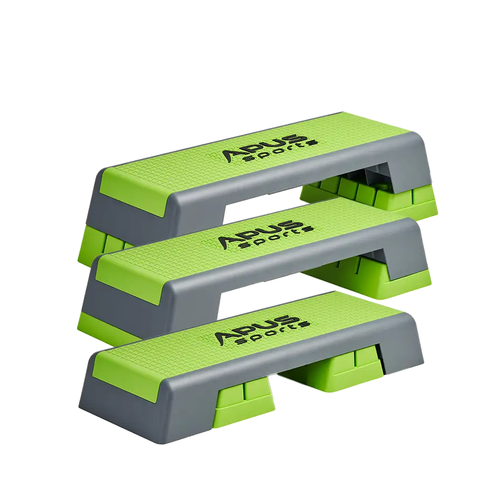 Stopień treningowy Apus Sports z regulowaną wysokością i antypoślizgową powierzchnią