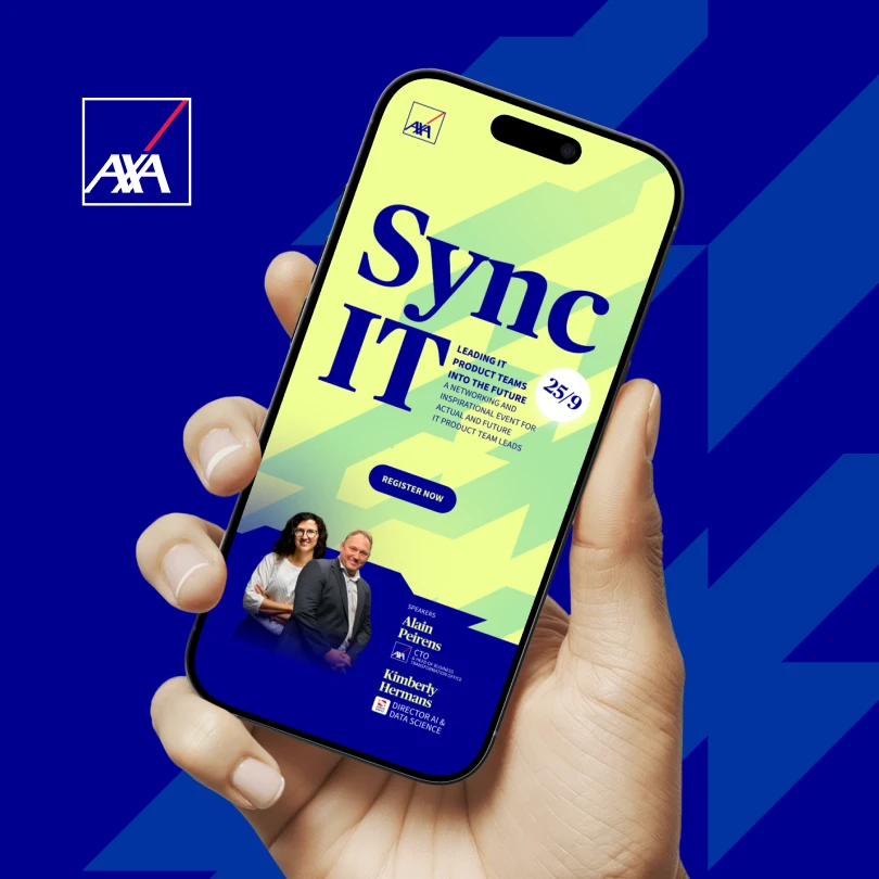 Branding en UI design voor een AXA event