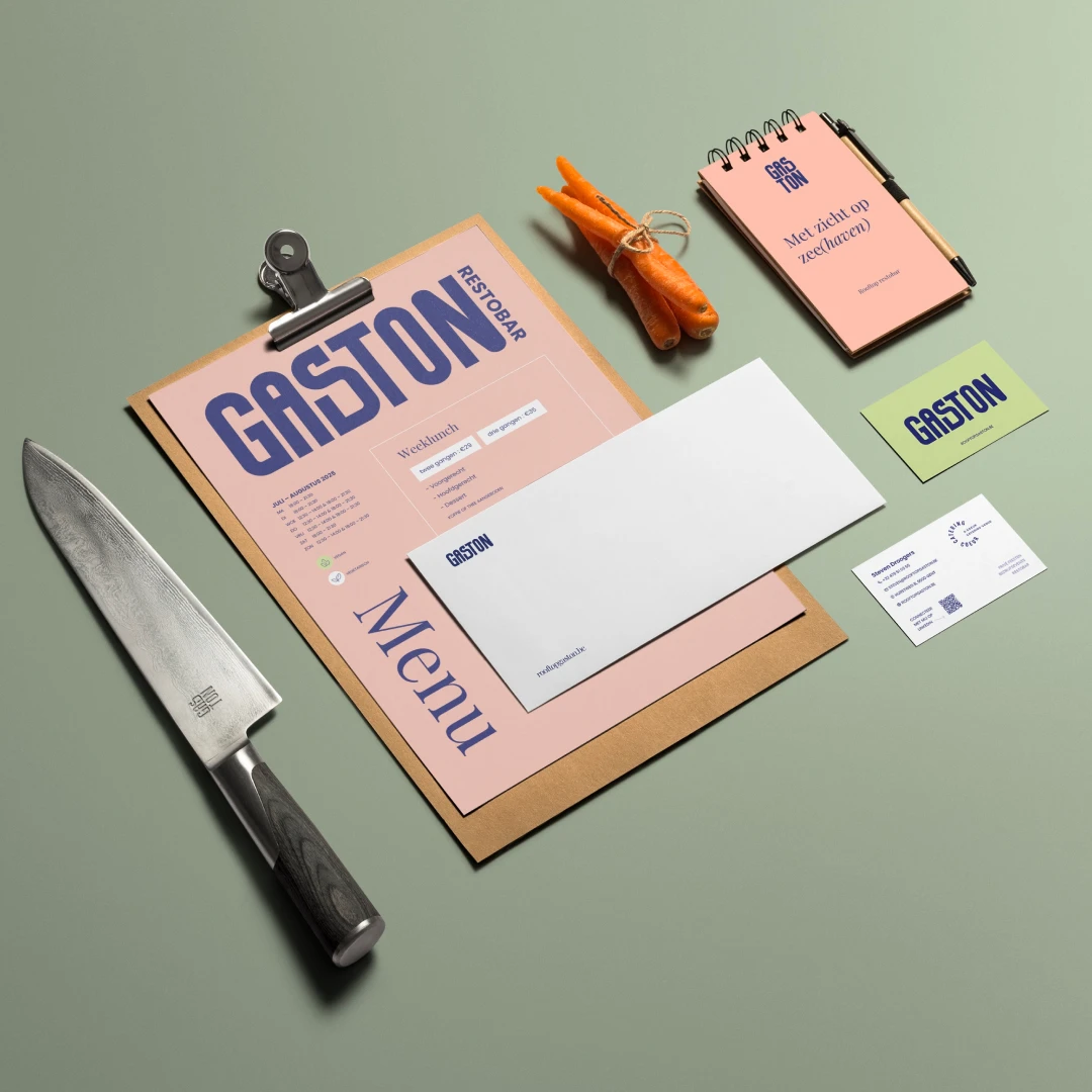 Compositie van drukwerk voor Rooftop Gaston