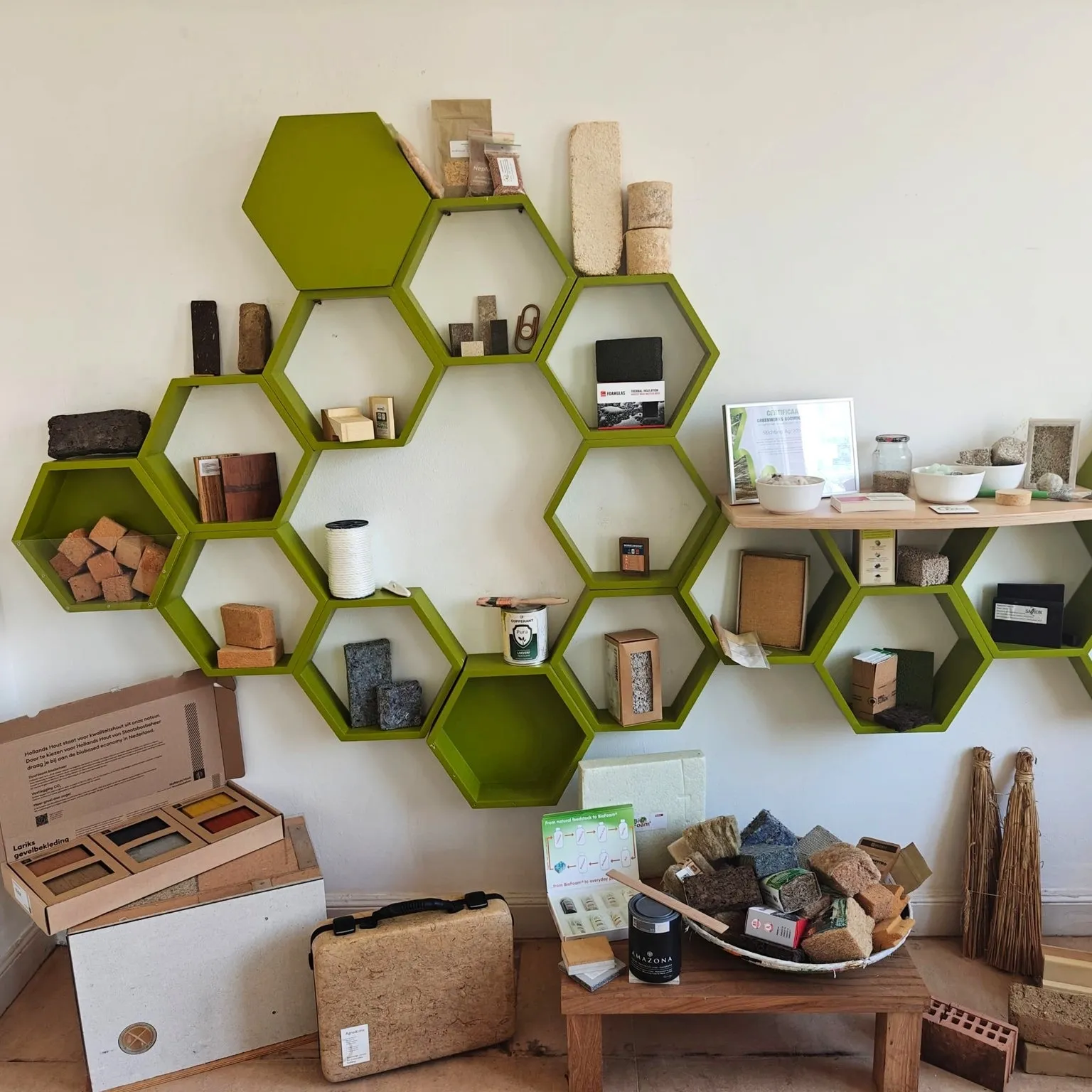 Biobased wand versiering