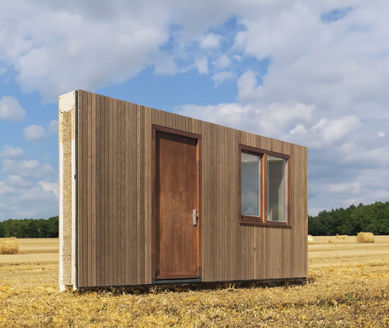 Gebouw van biobased materialen