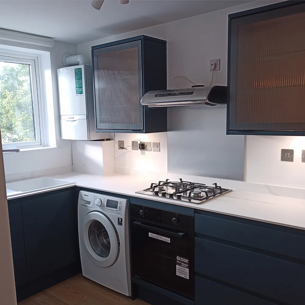 Completed kitchen renovation in East Barnet by Wittick Building