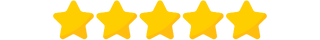 Five yellow stars arranged in a horizontal row representing a five-star rating.