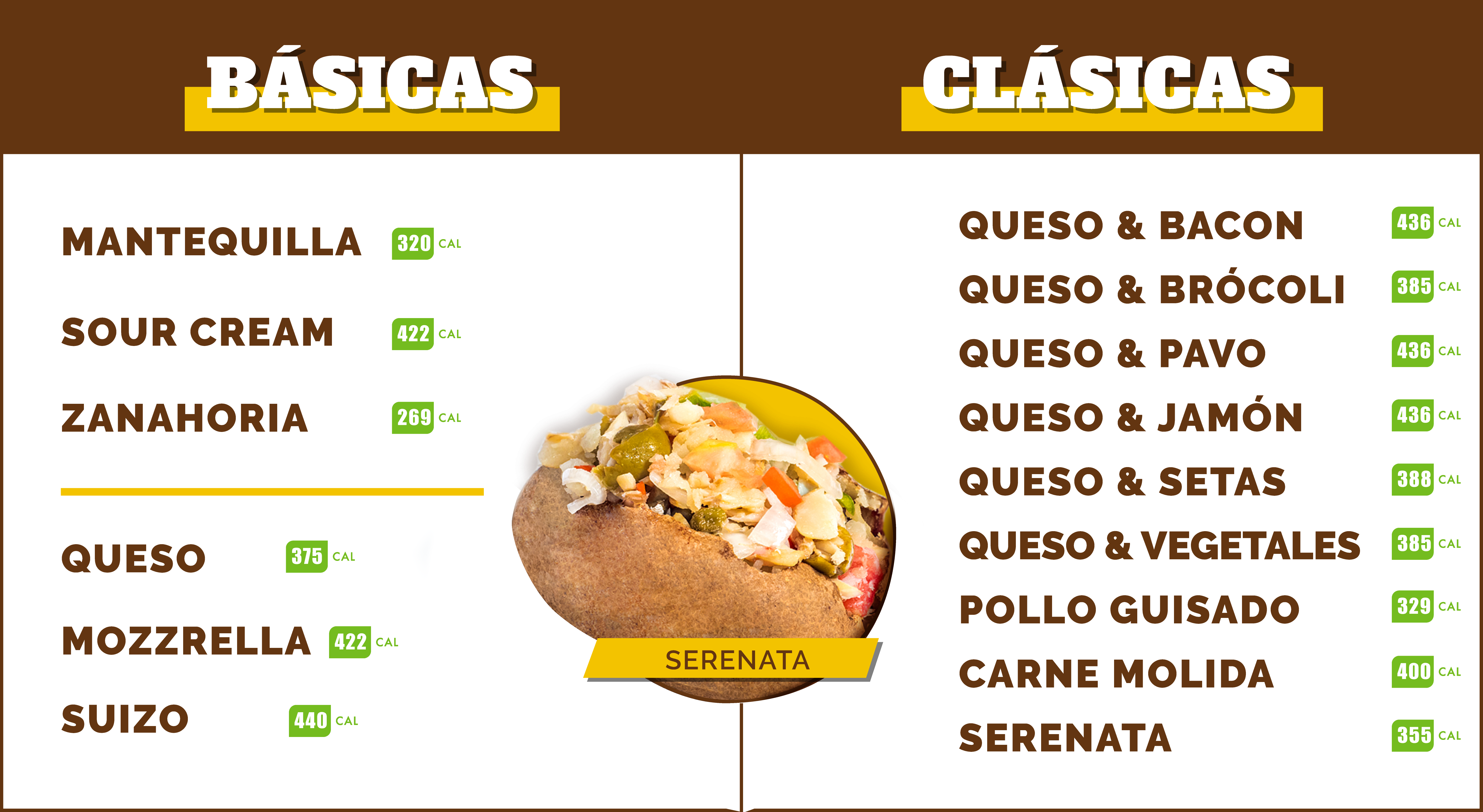 Basicas & Clasicas Menu