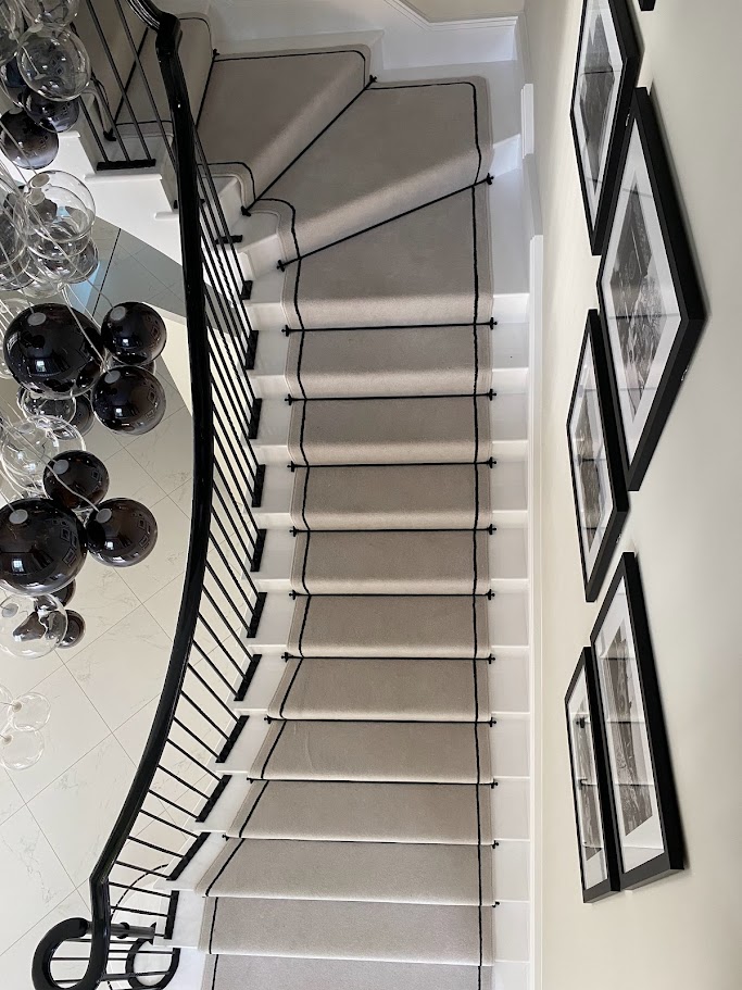 A Stunning Custom Stair Runner Installation