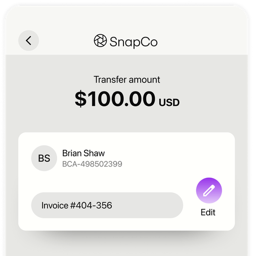 Image showing app bank account