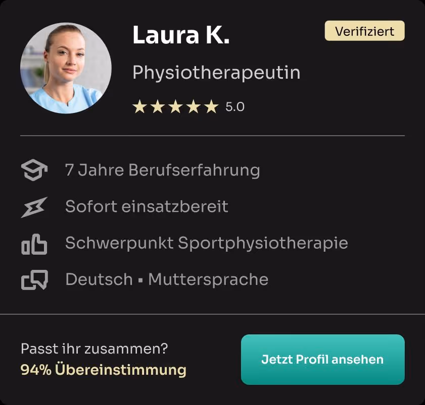 Physiotherapeut finden – Profil von Physiotherapeutin Laura K. 