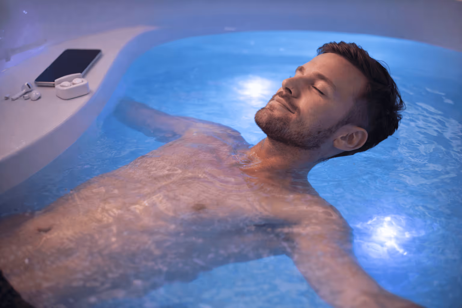 Floating spa near me in Valrico at Amani MedSpa offering salt flotation therapy