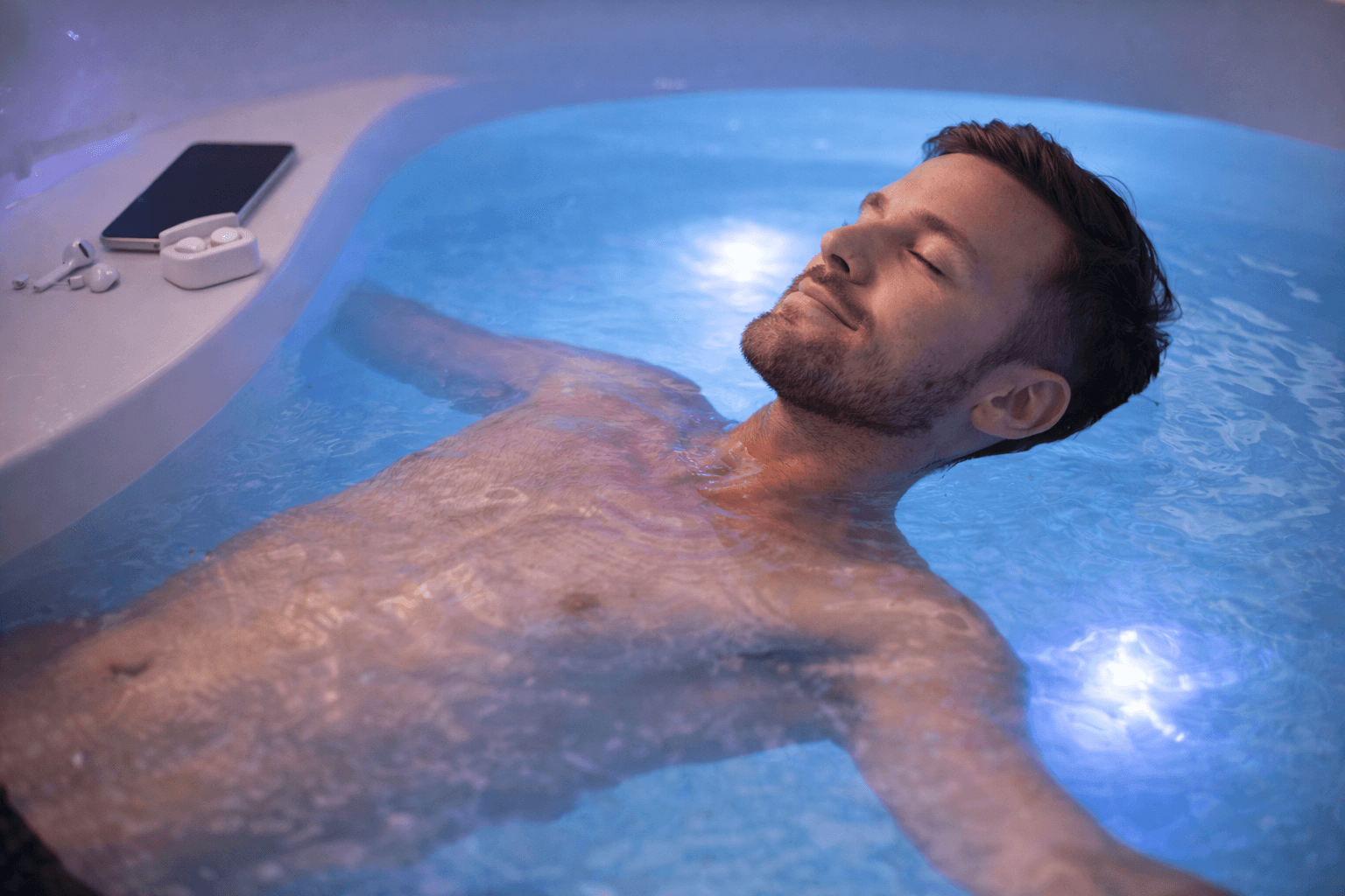 Floating spa near me in Valrico at Amani MedSpa offering salt flotation therapy