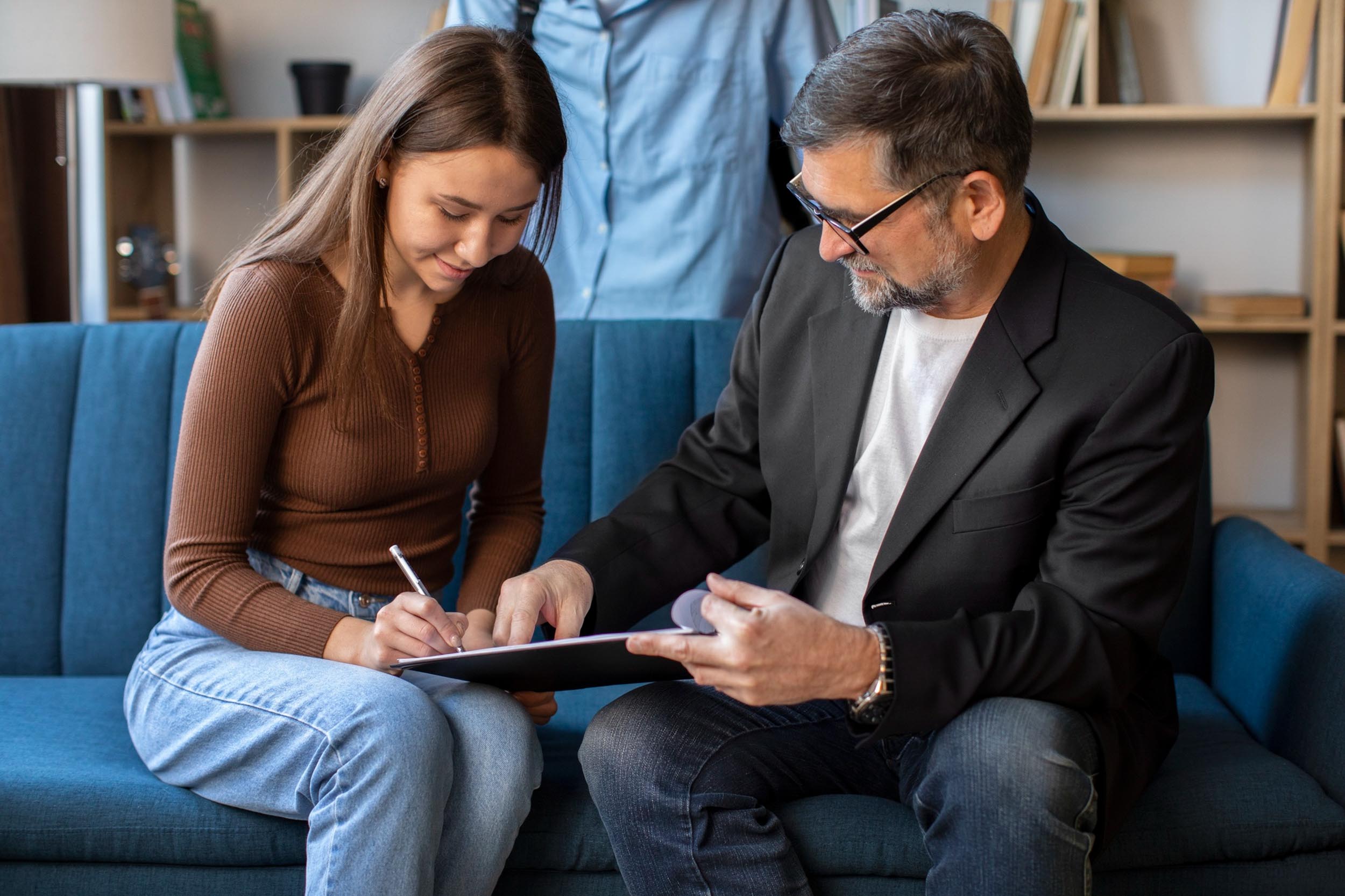 Accountant and self-employed woman