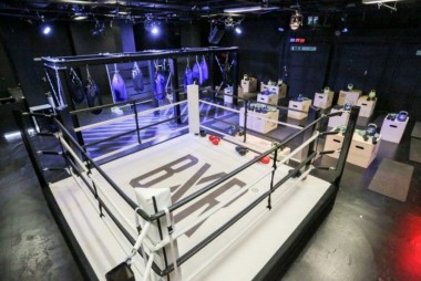 Selfridges boxing ring in store