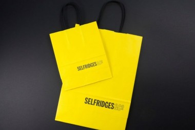 Selfridges makes shopping bags from used coffee cups