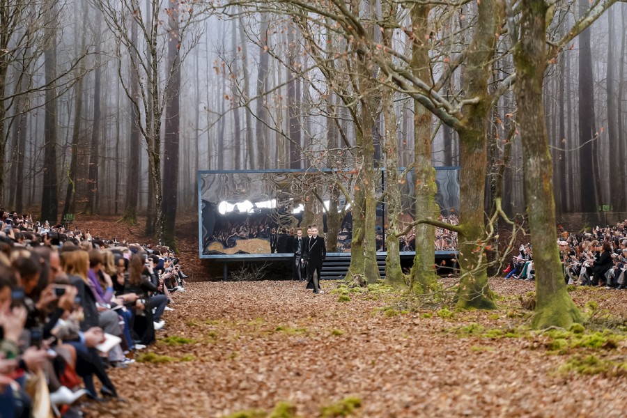 Enchanted forest at Chanel fashion show?