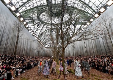 Enchanted forest at Chanel fashion show?