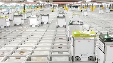 Ocado automated warehouse gains interest