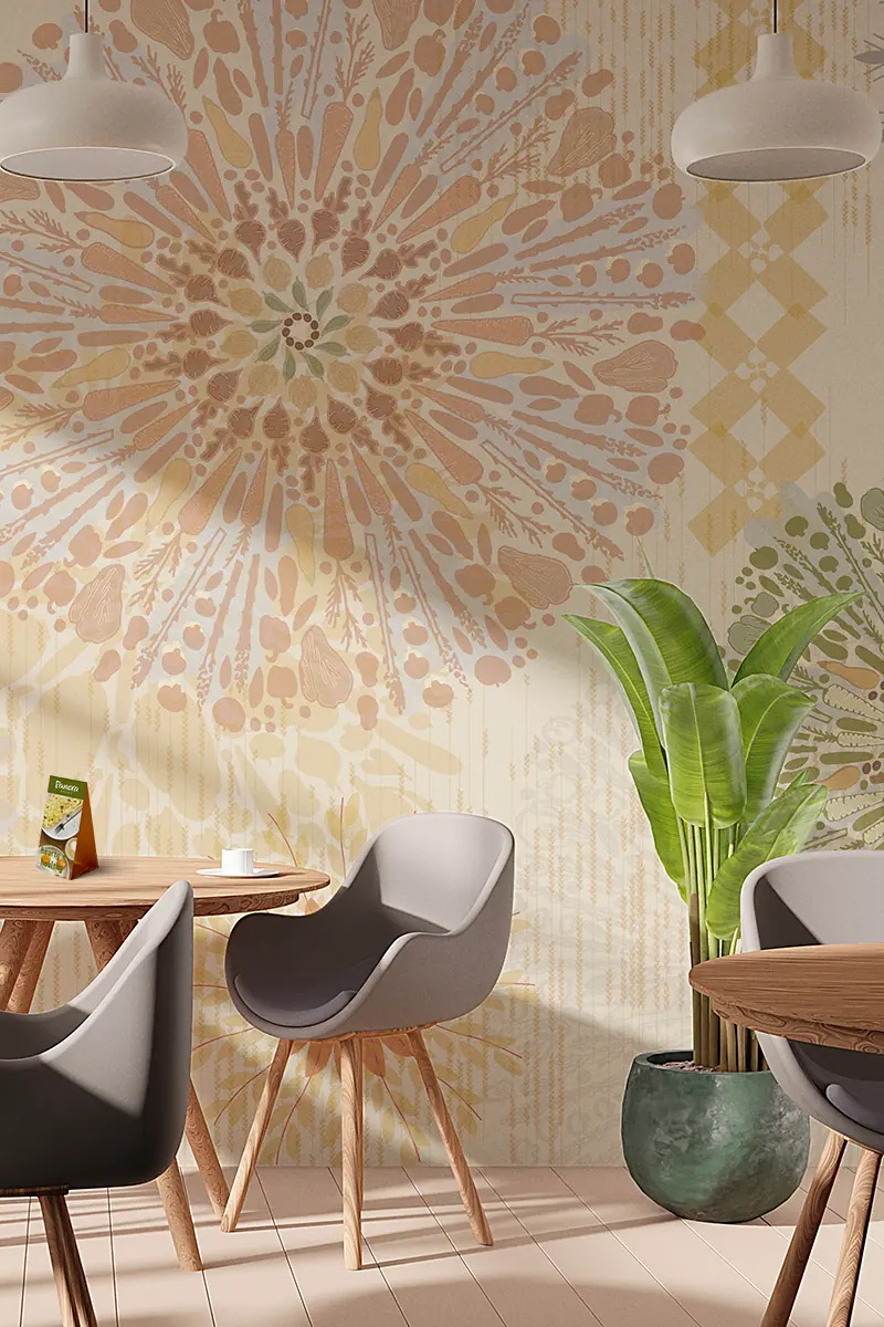 As part of Panera Bread's Advanced Concepts initiative, Gryphon Design Strategy designed large-format environmental murals that brought the freshness of Panera's ingredients into the restaurant experience through immersive illustration and memorable brand storytelling.