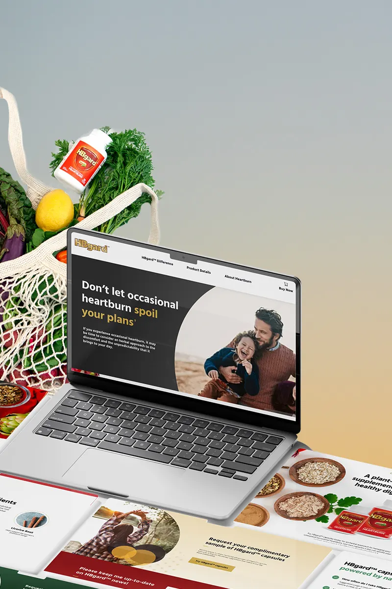 A comprehensive brand identity and responsive website design for Nestle' Health Science's IBGard products.