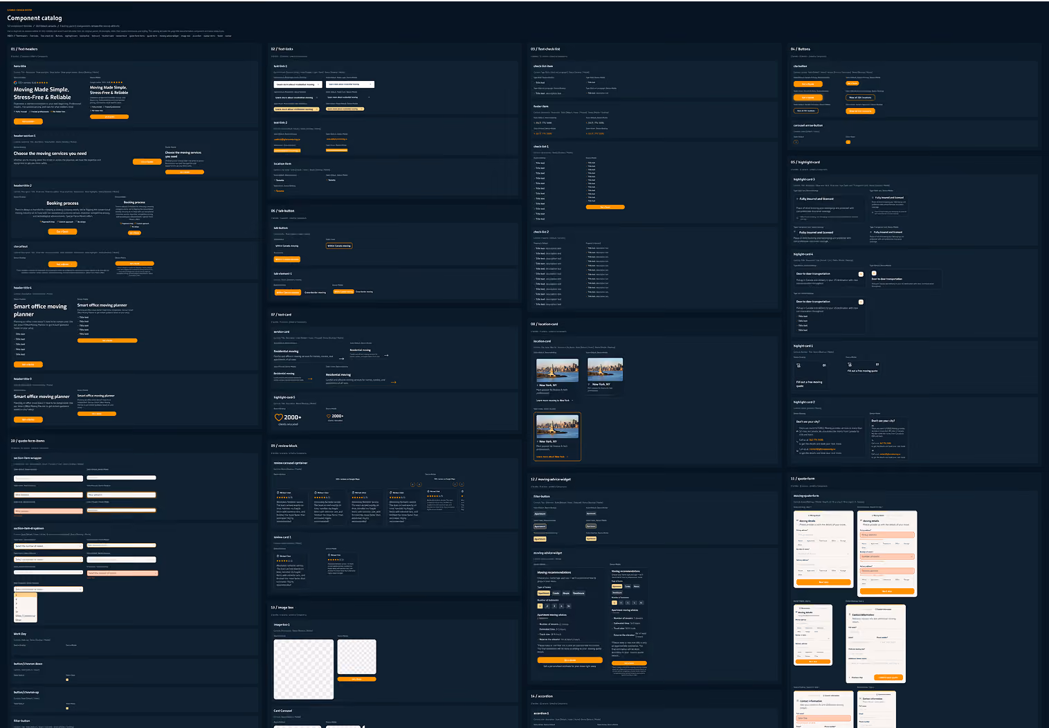 G FORCE component library in Figma