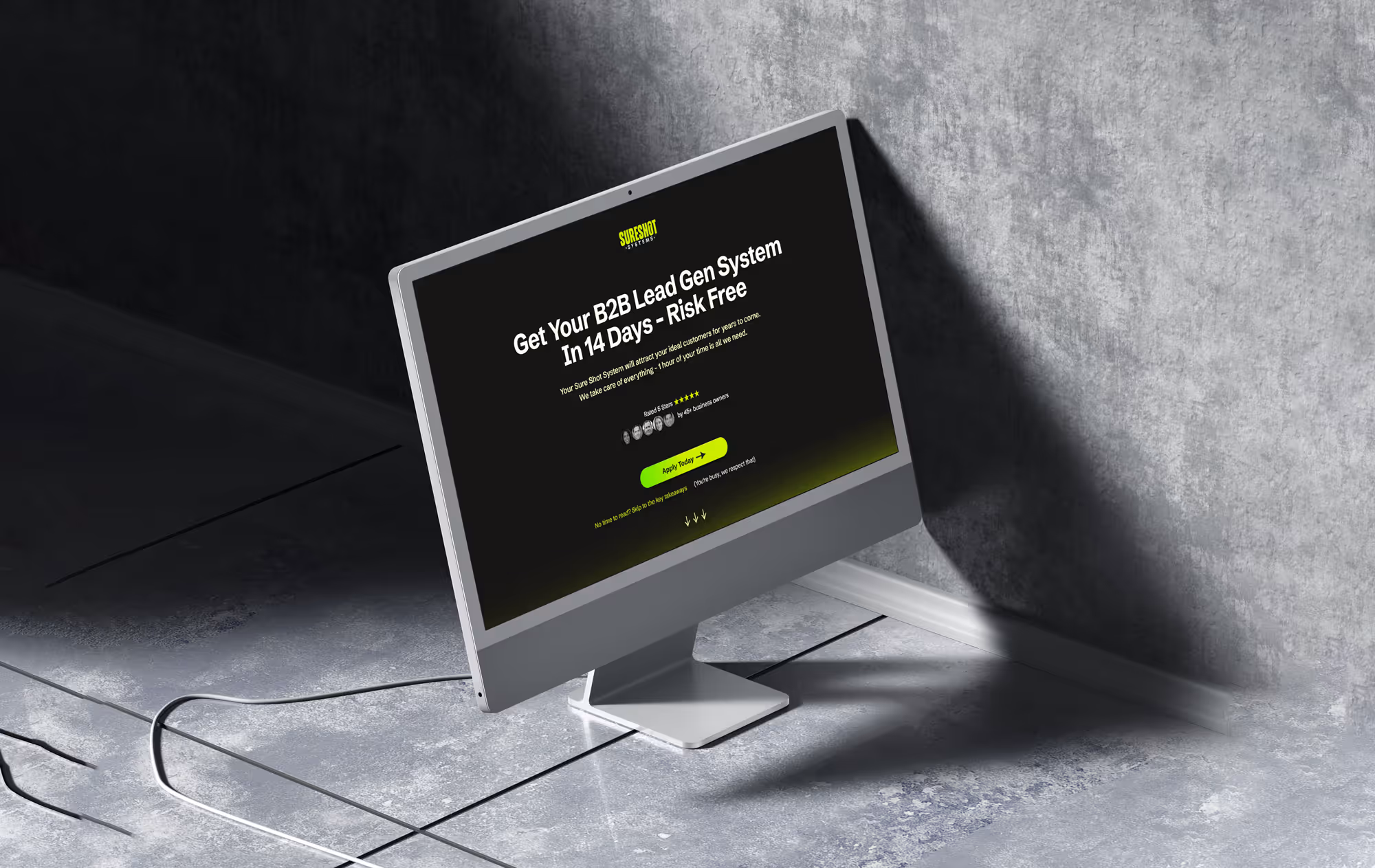 Preview of previous work for a lead specialist agency
