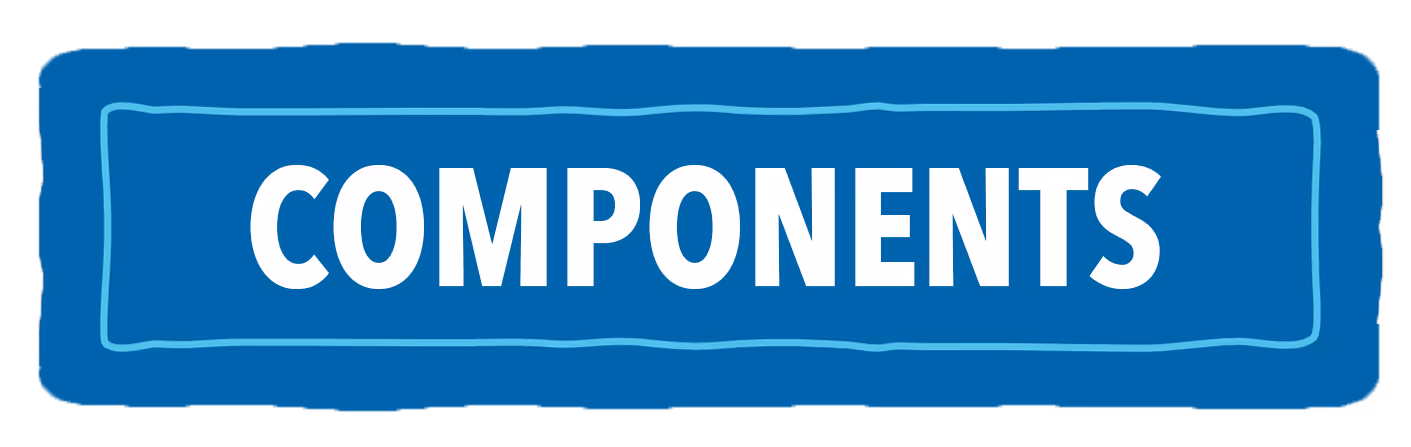 Blue Banner with text: COMPONENTS
